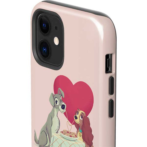 Disney Lady & The Tramp Spaghetti Dinner iPhone 12 Mini Impact Case