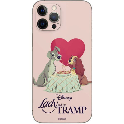 Disney Lady & The Tramp Spaghetti Dinner iPhone 12 Pro Skin