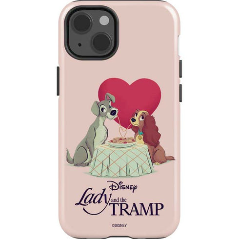 Disney Lady & The Tramp Spaghetti Dinner iPhone 14 Impact Case