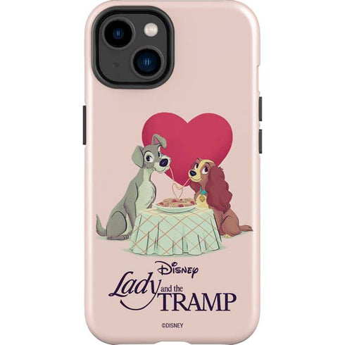 Disney Lady & The Tramp Spaghetti Dinner iPhone 14 Plus Impact Case