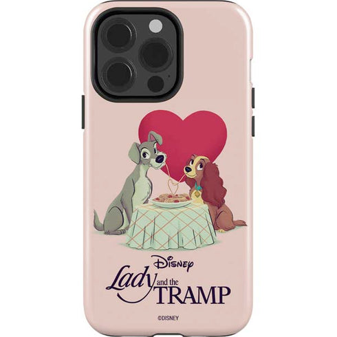 Disney Lady & The Tramp Spaghetti Dinner iPhone 14 Pro Impact Case
