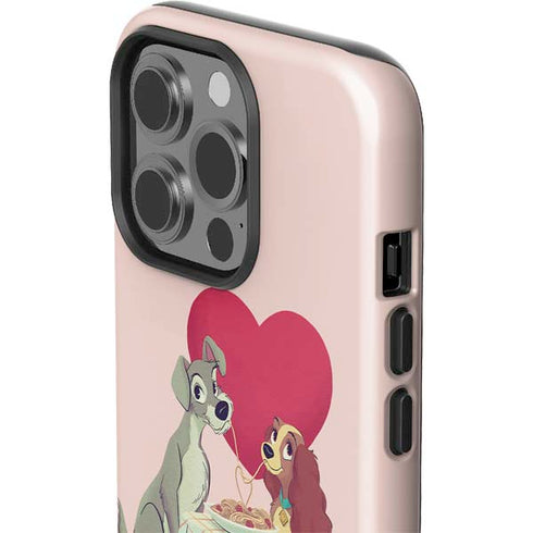 Disney Lady & The Tramp Spaghetti Dinner iPhone 14 Pro Impact Case