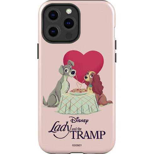 Disney Lady & The Tramp Spaghetti Dinner iPhone 14 Pro Max Impact Case
