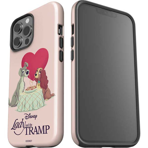 Disney Lady & The Tramp Spaghetti Dinner iPhone 14 Pro Max Impact Case