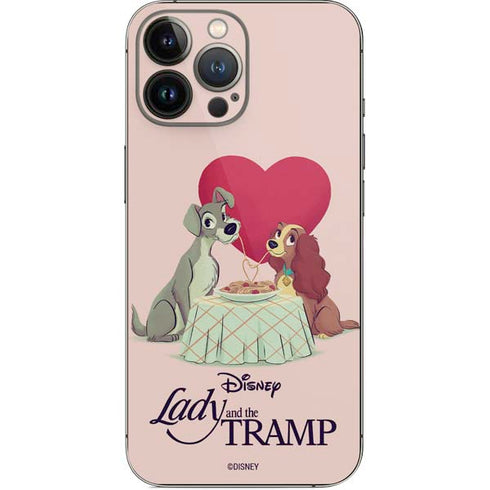 Disney Lady & The Tramp Spaghetti Dinner iPhone 14 Pro Max Skin