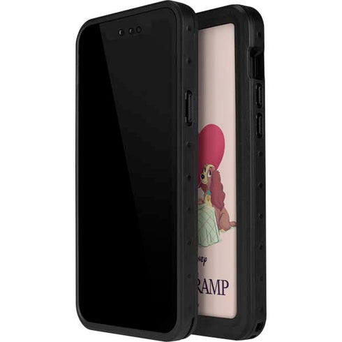 Disney Lady & The Tramp Spaghetti Dinner iPhone 14 Pro Max Waterproof Case