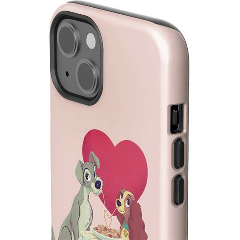 Disney Lady & The Tramp Spaghetti Dinner iPhone 15 Impact Case