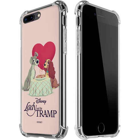 Disney Lady & The Tramp Spaghetti Dinner iPhone 7/8 Plus Clear Case