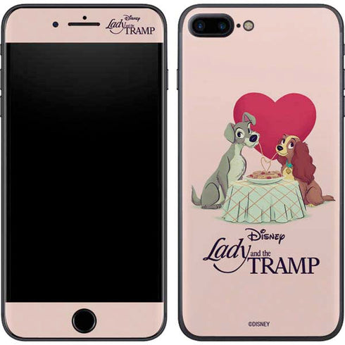 Disney Lady & The Tramp Spaghetti Dinner iPhone 7 Plus Skin