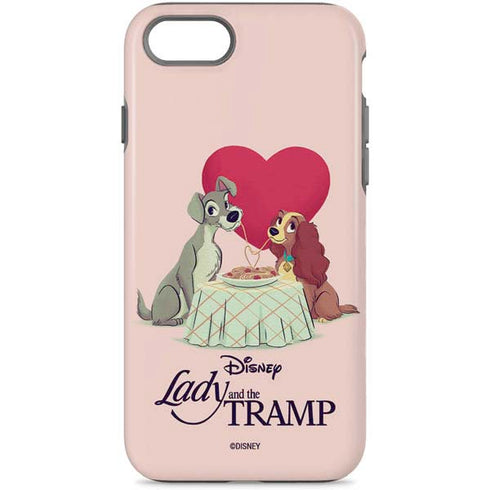 Disney Lady & The Tramp Spaghetti Dinner iPhone 8 Pro Case