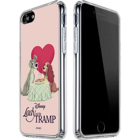 Disney Lady & The Tramp Spaghetti Dinner iPhone SE (2nd & 3rd Gen) Clear Case