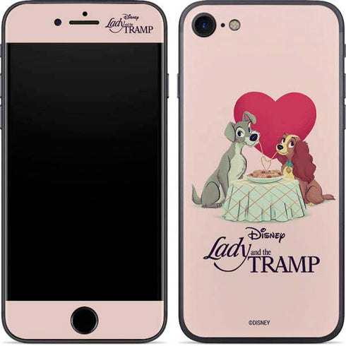 Disney Lady & The Tramp Spaghetti Dinner iPhone SE (2nd & 3rd Gen) Skin
