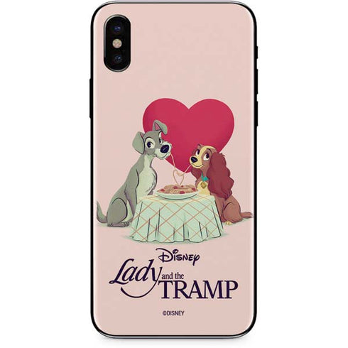 Disney Lady & The Tramp Spaghetti Dinner iPhone X Skin