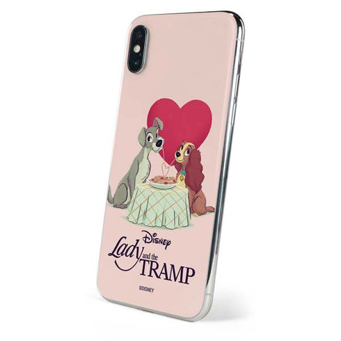 Disney Lady & The Tramp Spaghetti Dinner iPhone X Skin