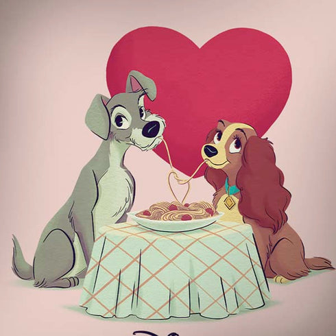 Disney Lady & The Tramp Spaghetti Dinner iPhone X Skin