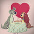 Disney Lady & The Tramp Spaghetti Dinner iPhone X Skin
