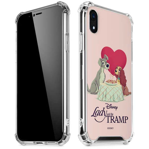 Disney Lady & The Tramp Spaghetti Dinner iPhone XR Clear Case