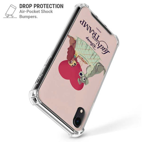 Disney Lady & The Tramp Spaghetti Dinner iPhone XR Clear Case