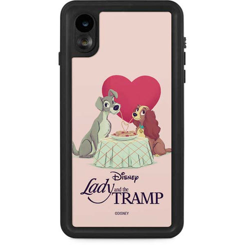 Disney Lady & The Tramp Spaghetti Dinner iPhone XR Waterproof Case