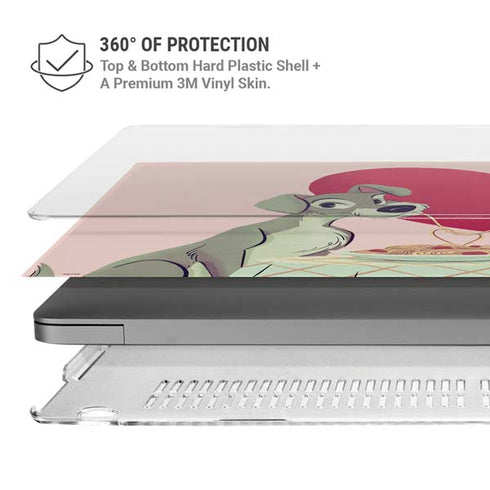 Disney Lady & The Tramp Spaghetti Dinner MacBook Pro 16in (2021-25) Case plus Skin