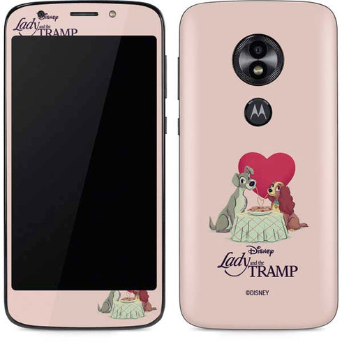 Disney Lady & The Tramp Spaghetti Dinner Moto E5 Play Skin