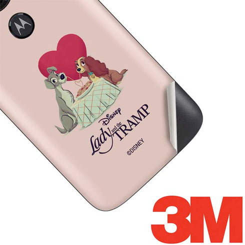 Disney Lady & The Tramp Spaghetti Dinner Moto E5 Play Skin