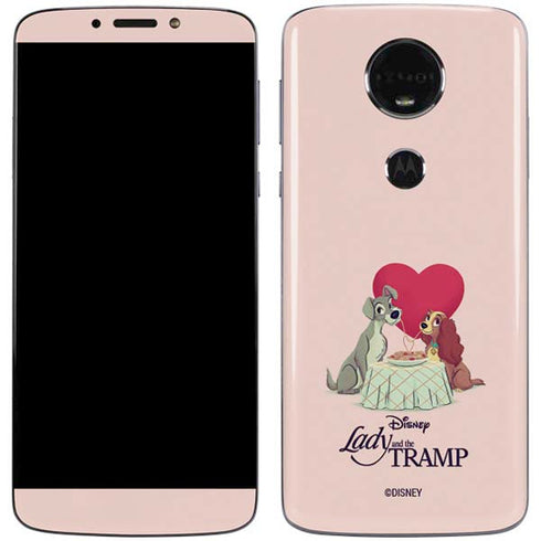 Disney Lady & The Tramp Spaghetti Dinner Moto E5 Plus Skin