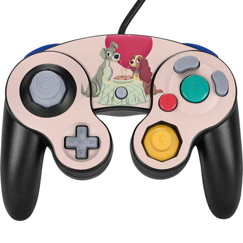 Disney Lady & The Tramp Spaghetti Dinner Nintendo GameCube Controller Skin