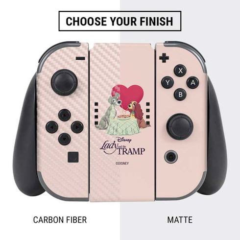 Disney Lady & The Tramp Spaghetti Dinner Nintendo Switch Bundle Skin