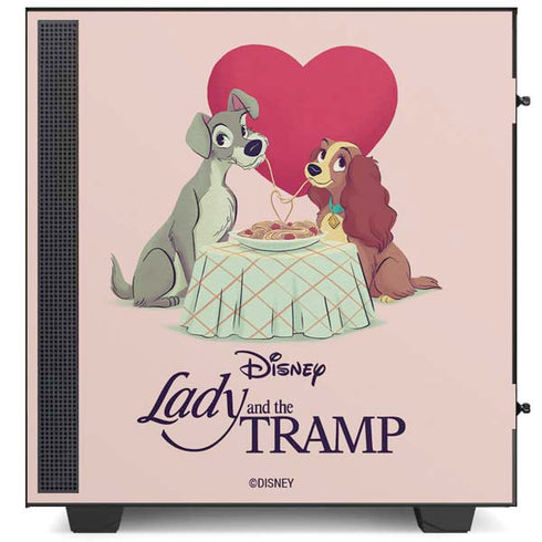 Disney Lady & The Tramp Spaghetti Dinner NZXT H510 Compact ATX Mid-Tower Case Skin