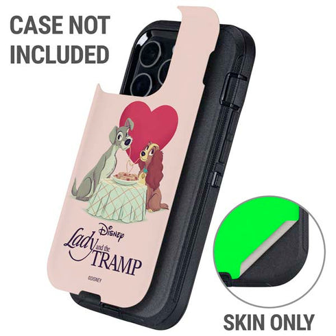 Disney Lady & The Tramp Spaghetti Dinner Otterbox Defender iPhone Skin