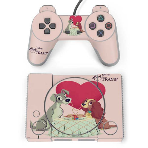 Disney Lady & The Tramp Spaghetti Dinner PlayStation Classic Bundle Skin