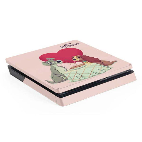 Disney Lady & The Tramp Spaghetti Dinner PS4 Slim Skin