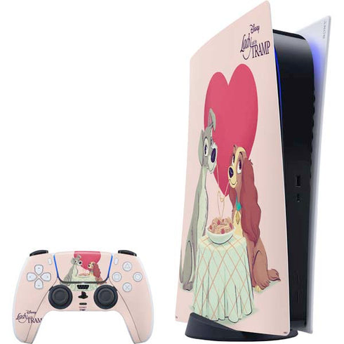 Disney Lady & The Tramp Spaghetti Dinner PS5 Digital Edition Bundle Skin