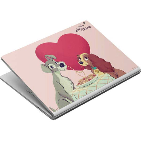 Disney Lady & The Tramp Spaghetti Dinner Surface Book Skin