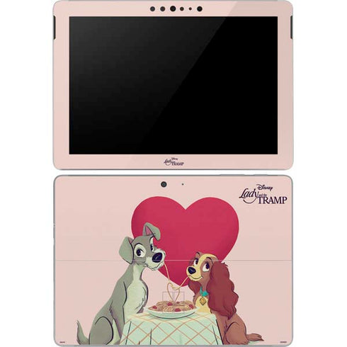 Disney Lady & The Tramp Spaghetti Dinner Surface Go Skin