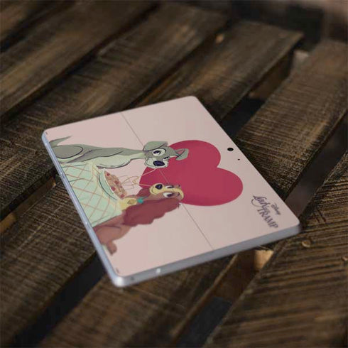 Disney Lady & The Tramp Spaghetti Dinner Surface Go Skin
