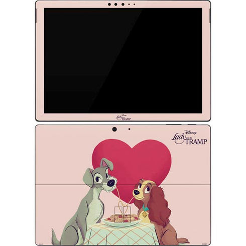 Disney Lady & The Tramp Spaghetti Dinner Surface Pro 7 Skin