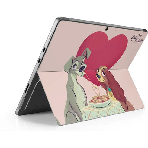 Disney Lady & The Tramp Spaghetti Dinner Surface Pro 9 Skin