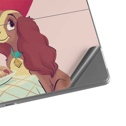Disney Lady & The Tramp Spaghetti Dinner Surface Pro 9 Skin