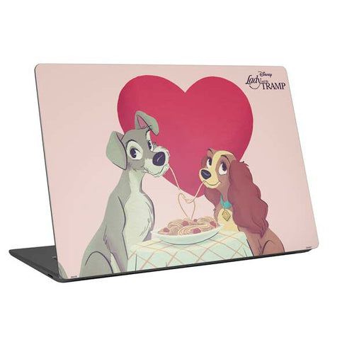 Disney Lady & The Tramp Spaghetti Dinner Universal Laptop 11in (8.8 x 6.2in) Skin