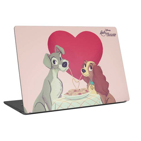 Disney Lady & The Tramp Spaghetti Dinner Universal Laptop 18in (14.6 x 10.6in) Skin