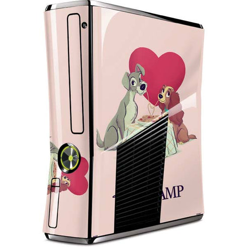 Disney Lady & The Tramp Spaghetti Dinner Xbox 360 Slim (2010) Skin