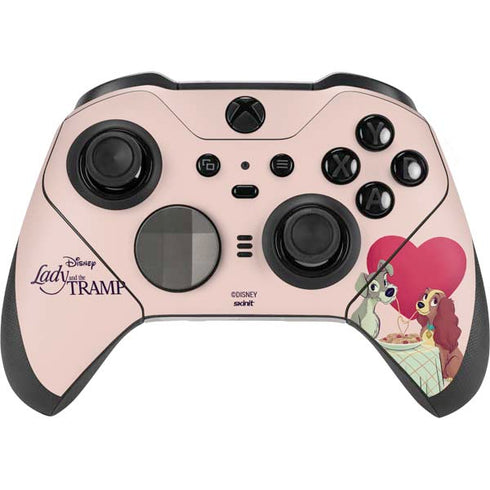 Disney Lady & The Tramp Spaghetti Dinner Xbox Elite Wireless Controller Series 2 Skin