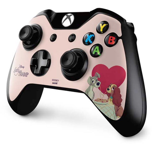 Disney Lady & The Tramp Spaghetti Dinner Xbox One Controller Skin