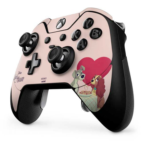 Disney Lady & The Tramp Spaghetti Dinner Xbox One Elite Controller Skin