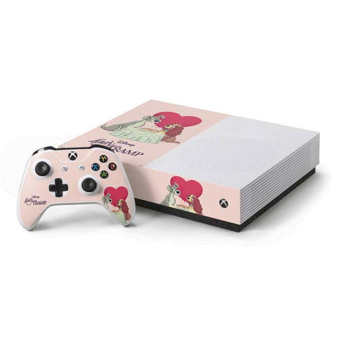 Disney Lady & The Tramp Spaghetti Dinner Xbox One S All-Digital Edition Bundle Skin