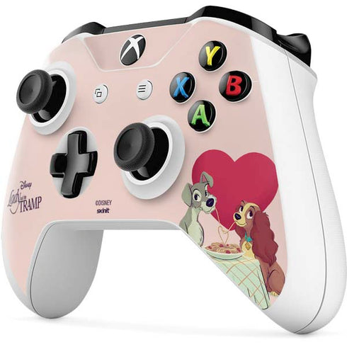 Disney Lady & The Tramp Spaghetti Dinner Xbox One S All-Digital Edition Bundle Skin