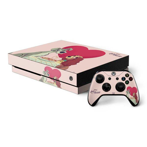 Disney Lady & The Tramp Spaghetti Dinner Xbox One X Bundle Skin
