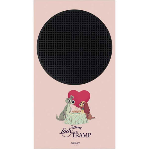 Disney Lady & The Tramp Spaghetti Dinner Xbox Series S Console Skin